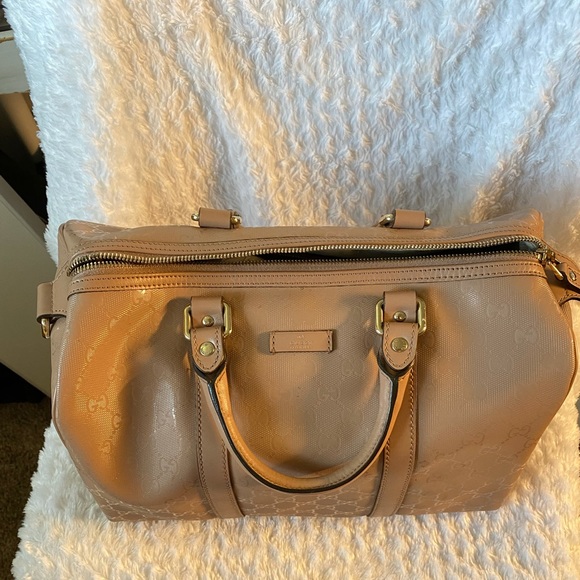 Beautiful rare Tan Boston Gucci Bag - Picture 2 of 9